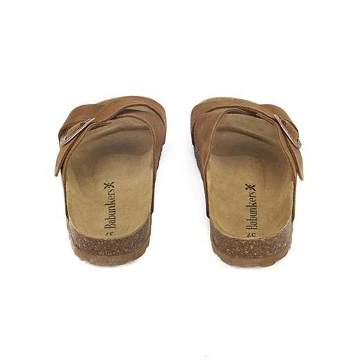 BABUNKERS Family Skórzane klapki w kolorze brązowym Babunkers Family 42 Limango Polska wyprzedaż