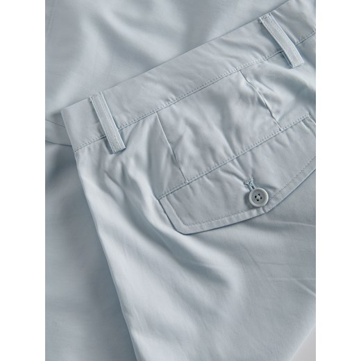 Reserved - Bawełniane szorty regular fit - jasnoniebieski ze sklepu Reserved w kategorii Spodenki męskie - zdjęcie 174023508