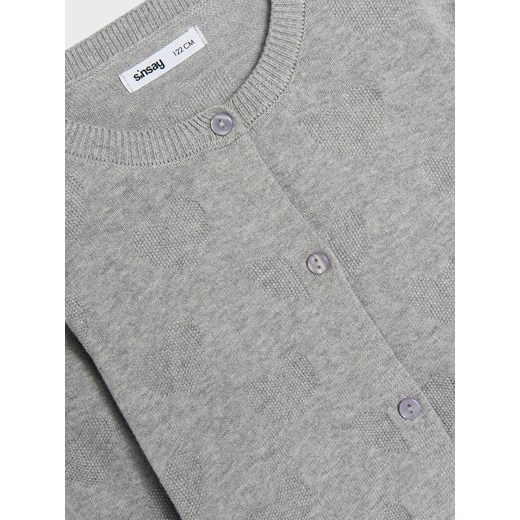 Sinsay - Sweter zapinany na guziki - szary Sinsay 116 Sinsay