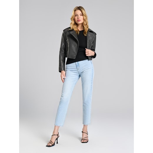 Sinsay - Jeansy mom fit - niebieski Sinsay 40 Sinsay