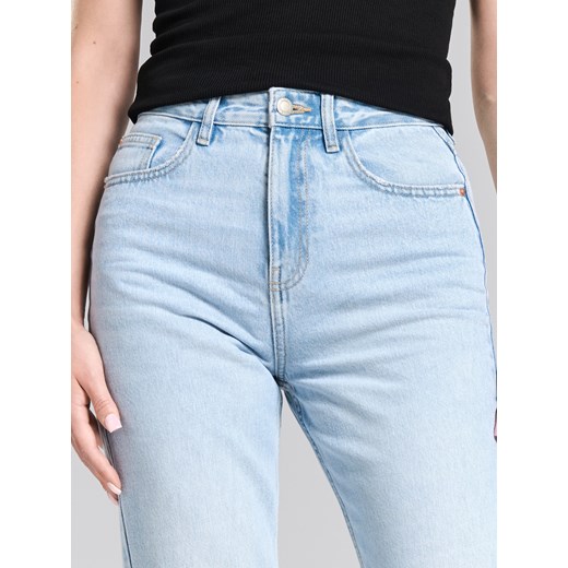 Sinsay - Jeansy mom fit - niebieski Sinsay 40 Sinsay