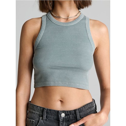 Sinsay - Crop top - szary Sinsay XS Sinsay