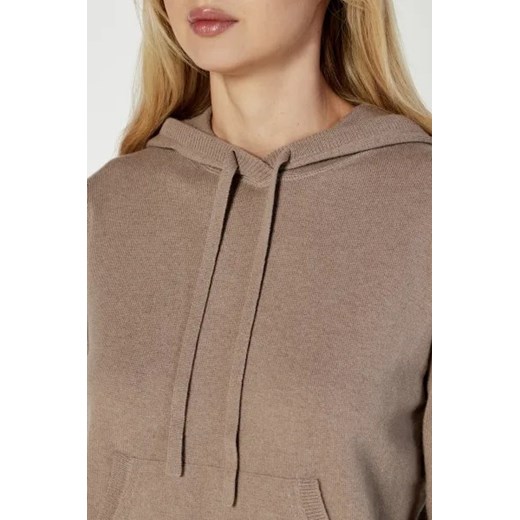 Bluza damska Max Mara casual brązowa na jesień 