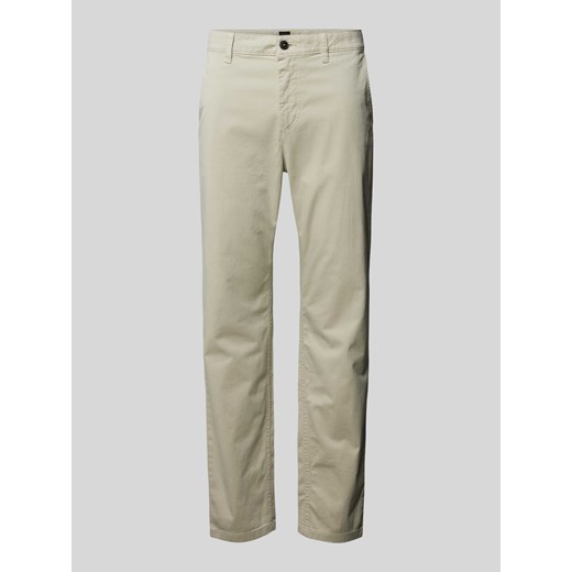 Chinosy o kroju tapered fit ze szlufkami na pasek ze sklepu Peek&Cloppenburg  w kategorii Spodnie męskie - zdjęcie 174026526