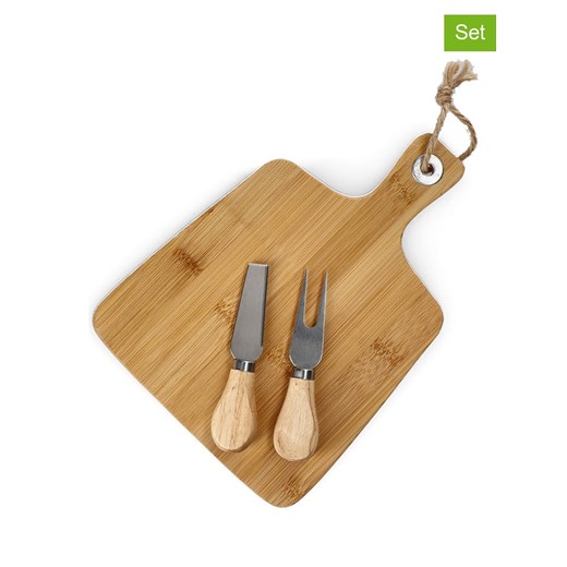Homla 3-częściowy zestaw "Bambou" w kolorze beżowym do sera - 26 x 19 cm - id: 15747671 - marki Homla - 174028305 Homla 3-częściowy zestaw "Bambou" w kolorze beżowym do sera - 26 x 19 cm ze sklepu Limango Polska w kategorii Misy i tace dekoracyjne - zdjęcie 174028305
