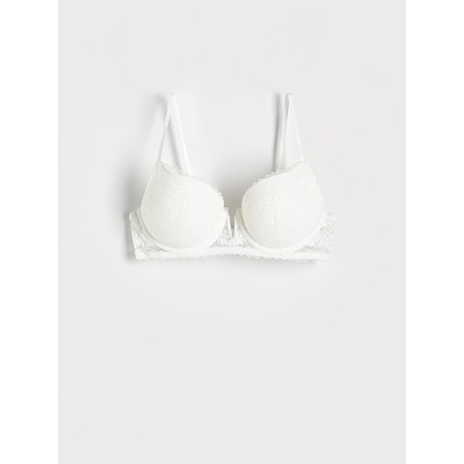 Reserved - Biustonosz push up - złamana biel Reserved 75B Reserved