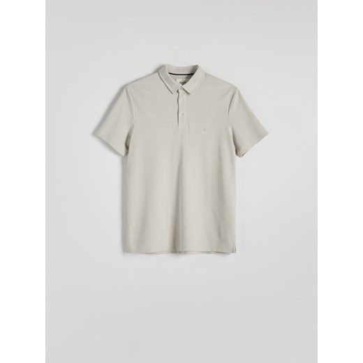 Reserved - Koszulka polo regular fit - jasnoszary Reserved XL Reserved