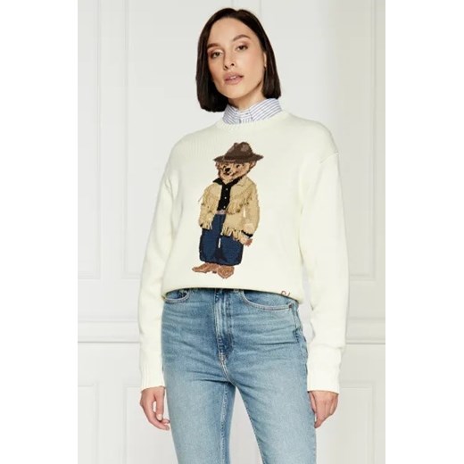POLO RALPH LAUREN Sweter FRINGE | Regular Fit ze sklepu Gomez Fashion Store w kategorii Swetry damskie - zdjęcie 174031798