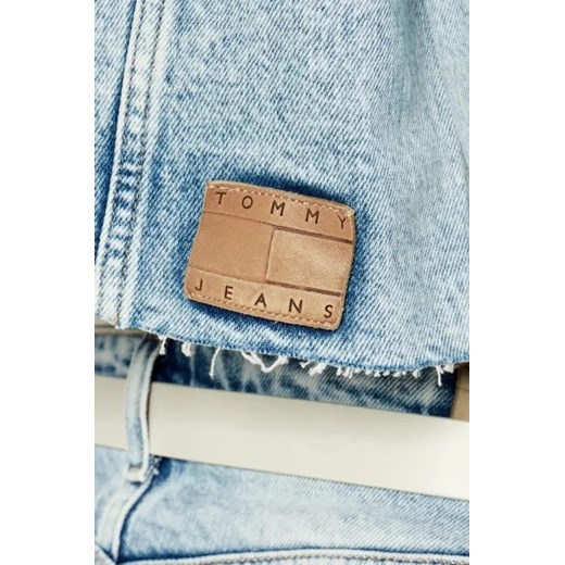 Kurtka damska Tommy Jeans niebieska krótka casualowa