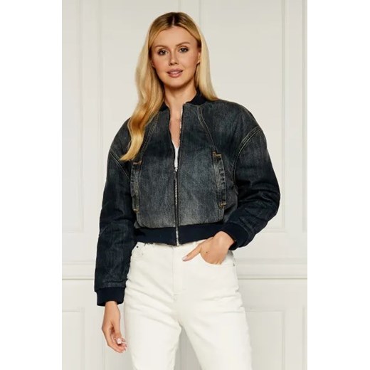 Armani Exchange Jeansowa kurtka bomber ze sklepu Gomez Fashion Store w kategorii Kurtki damskie - zdjęcie 174031947