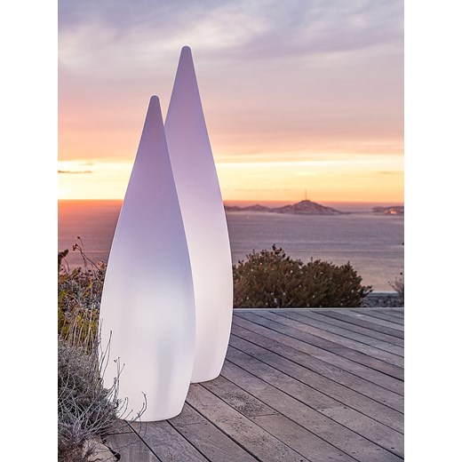 lumisky Lampa zewnętrzna &quot;Classy&quot; w kolorze białym - wys. 150 cm ze sklepu Limango Polska w kategorii Oświetlenie ogrodowe - zdjęcie 174033567