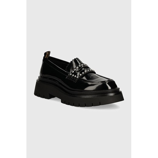 Pepe Jeans mokasyny PLS10415 damskie kolor czarny na platformie QUEEN MASK ze sklepu ANSWEAR.com w kategorii Mokasyny damskie - zdjęcie 174035176