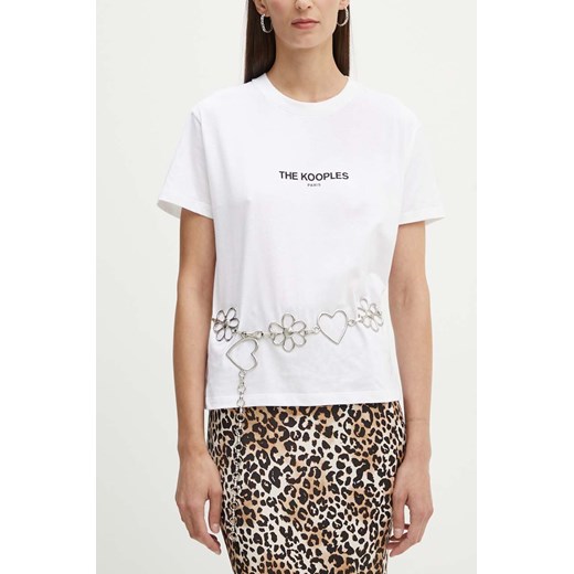 The Kooples pasek damski kolor srebrny AFCE29004K ze sklepu ANSWEAR.com w kategorii Paski damskie - zdjęcie 174035339