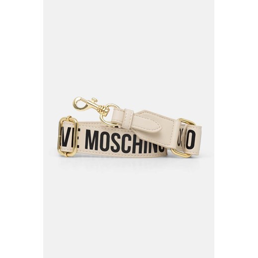 Love Moschino pasek do torebki kolor beżowy JC6404PP1LLV100A ze sklepu ANSWEAR.com w kategorii Paski damskie - zdjęcie 174035519
