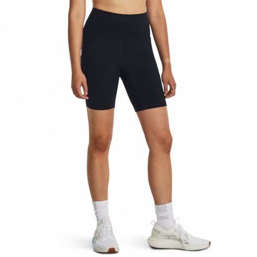 Damskie kolarki treningowe Under Armour Meridian Bike Short 7in - czarne ze sklepu Sportstylestory.com w kategorii Szorty - zdjęcie 174036165