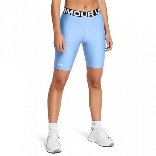 Damskie kolarki treningowe Under Armour UA Hg Authentics 8in Short - niebieskie ze sklepu Sportstylestory.com w kategorii Szorty - zdjęcie 174036196
