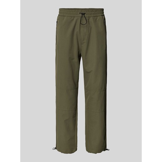 Spodnie o kroju regular fit z kieszeniami zapinanymi na zamek błyskawiczny model ‘Gendo’ ze sklepu Peek&Cloppenburg  w kategorii Spodnie męskie - zdjęcie 174037238