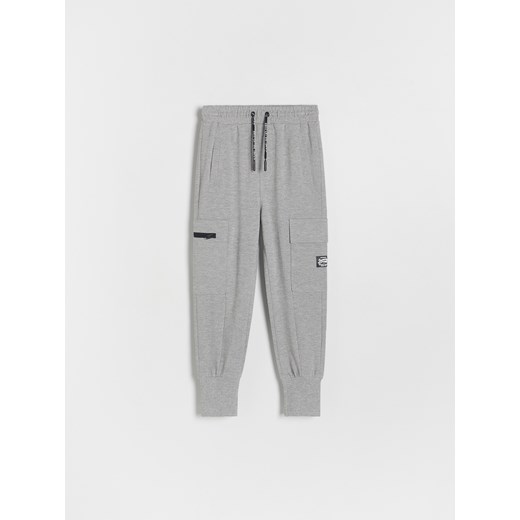 Reserved - Bawełniane joggery cargo - ciemnoszary Reserved 116 (5-6 lat) Reserved