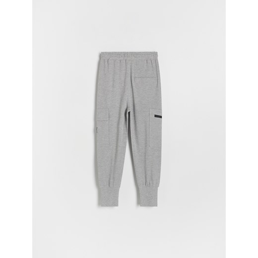 Reserved - Bawełniane joggery cargo - ciemnoszary Reserved 128 (7-8 lat) Reserved