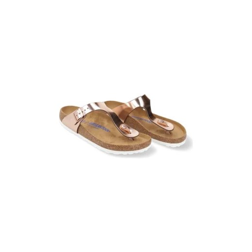 Klapki damskie BIRKENSTOCK na lato ze skóry 