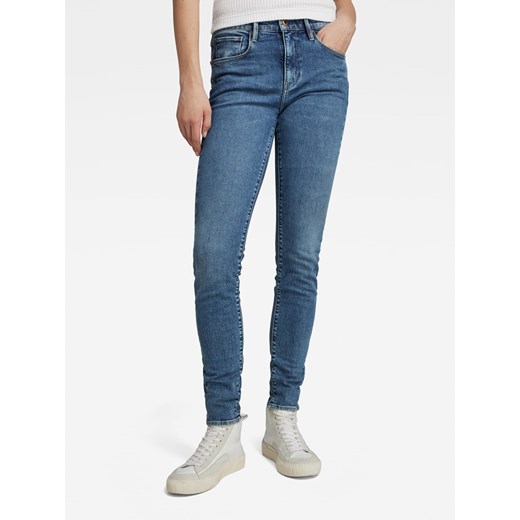 G-Star Dżinsy - Skinny fit - w kolorze niebieskim W27/L30 okazja Limango Polska