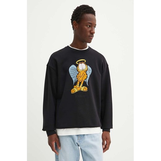 Iceberg bluza męska kolor czarny z nadrukiem E053 6317 ze sklepu ANSWEAR.com w kategorii Bluzy męskie - zdjęcie 174044896