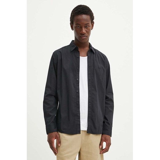 Levi&apos;s koszula męska kolor czarny slim z kołnierzykiem klasycznym 86625 ze sklepu ANSWEAR.com w kategorii Koszule męskie - zdjęcie 174045007