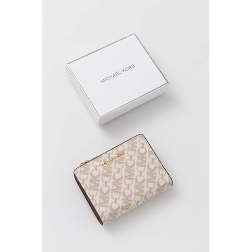 MICHAEL Michael Kors portfel damski kolor beżowy 32S4G8ED7V Michael Michael Kors One size ANSWEAR.com