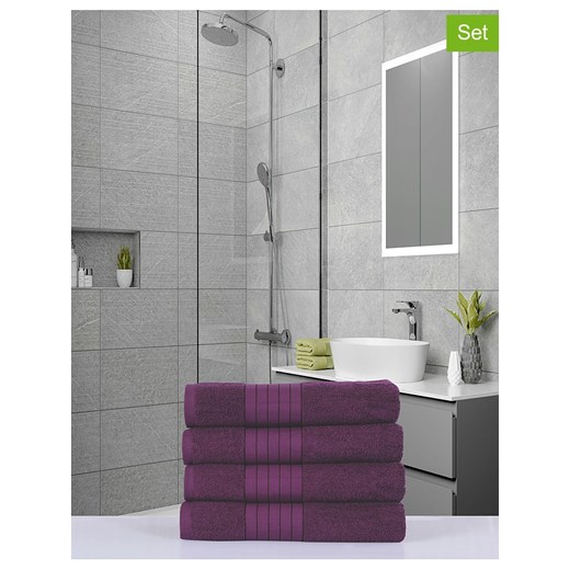 Good Morning Ręczniki (4 szt.) w kolorze bordowym do rąk ze sklepu Limango Polska w kategorii Ręczniki - zdjęcie 174047966