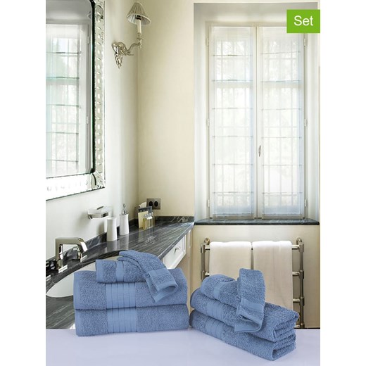 Hip 8-częściowy zestaw ręczników w kolorze błękitnym ze sklepu Limango Polska w kategorii Ręczniki - zdjęcie 174047969