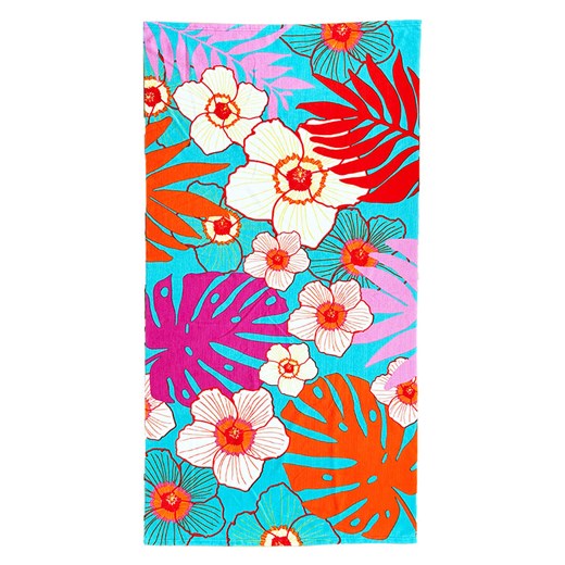 Le Comptoir de la Plage Ręcznik plażowy &quot;Maldives - Belleza&quot; ze wzorem - 170 x 90 cm ze sklepu Limango Polska w kategorii Ręczniki - zdjęcie 174048555