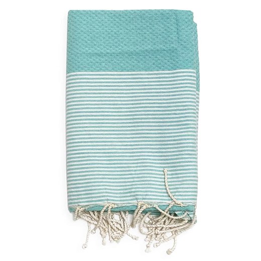 Le Comptoir de la Plage Fouta "Mikanda" w kolorze turkusowym - 200 x Le Comptoir De La Plage onesize okazja Limango Polska