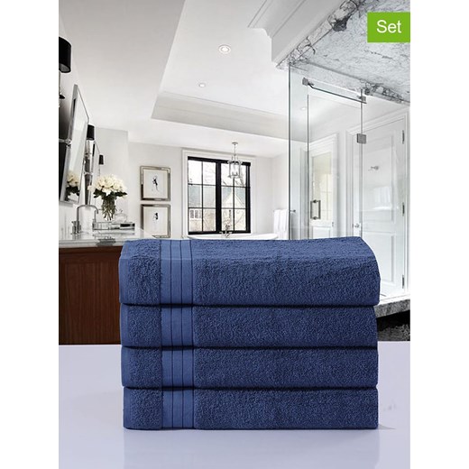 Good Morning Ręczniki (4 szt.) w kolorze niebieskim do rąk ze sklepu Limango Polska w kategorii Ręczniki - zdjęcie 174048856