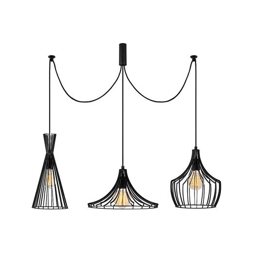 ABERTO DESIGN Lampa wisząca &quot;Mezopotamya&quot; w kolorze czarnym - Ø 114 cm ze sklepu Limango Polska w kategorii Lampy wiszące - zdjęcie 174048899