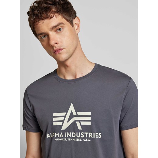 T-shirt z nadrukiem z logo Alpha Industries M Peek&Cloppenburg 