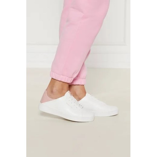 Michael Kors buty sportowe damskie sneakersy wiosenne wiązane ze skóry płaskie