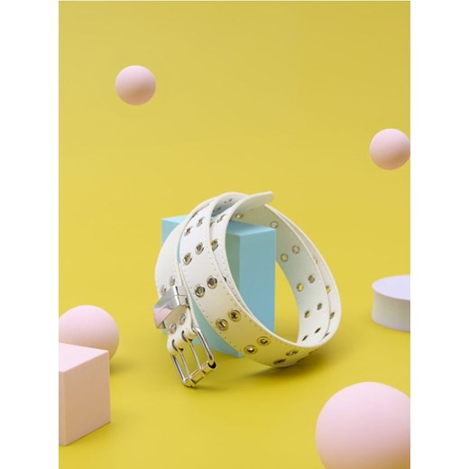 Sinsay - Pasek z klamrą - biały ze sklepu Sinsay w kategorii Paski damskie - zdjęcie 174054926