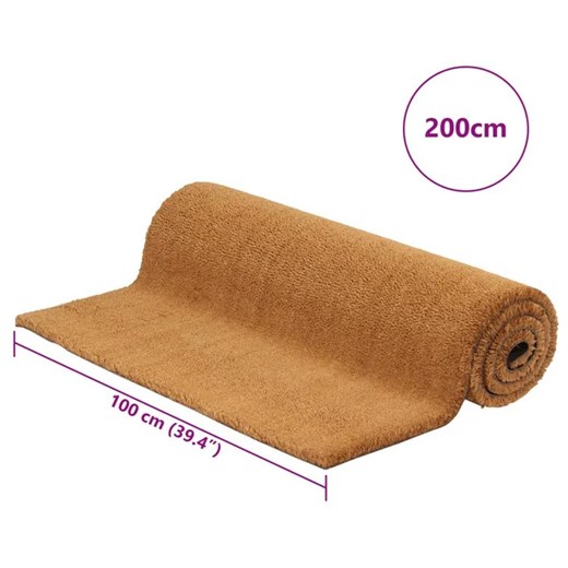 Naturalna wycieraczka z włókien kokosowych 100x200 cm - Mossil 5X Elior One Size Edinos.pl