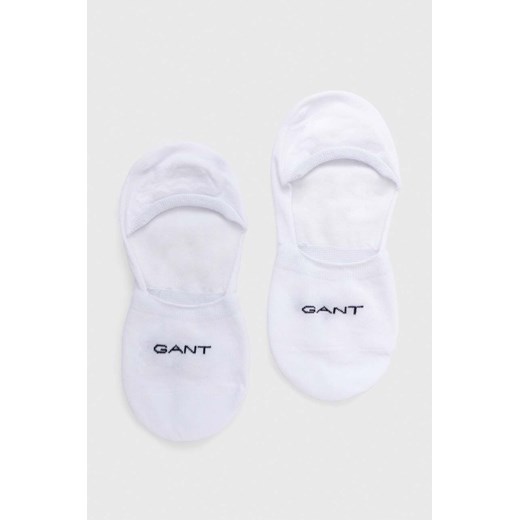 Gant skarpetki 2-pack kolor biały 9960257 ze sklepu ANSWEAR.com w kategorii Skarpetki damskie - zdjęcie 174061256