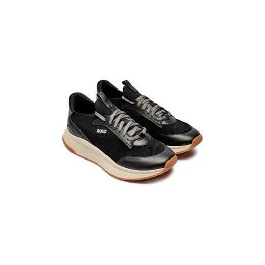 Buty sportowe męskie BOSS HUGO ze skóry