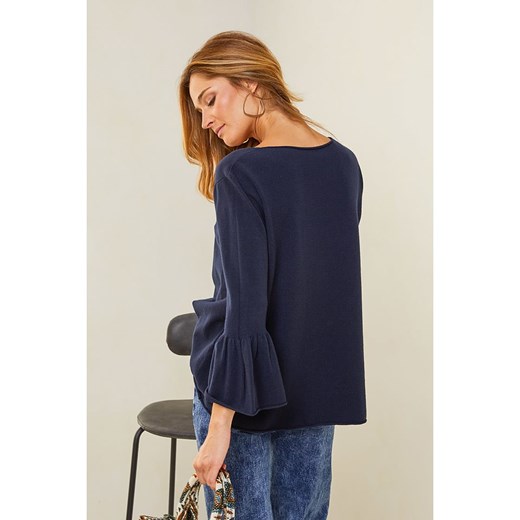 Plume Sweter &quot;Fanie&quot; w kolorze granatowym Plume L wyprzedaż Limango Polska