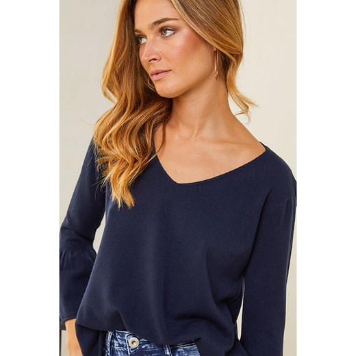 Plume Sweter &quot;Fanie&quot; w kolorze granatowym Plume L okazja Limango Polska
