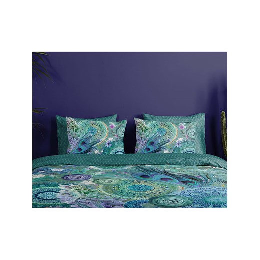 Hip Komplet pościeli satynowej &quot;Kari&quot; w kolorze zielono-niebieskim Hip 240x200/220 cm wyprzedaż Limango Polska