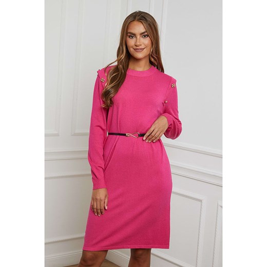 Soft Cashmere Sukienka dzianinowa w kolorze różowym Soft Cashmere 38/40 promocyjna cena Limango Polska