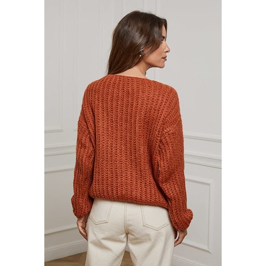 L&apos;armoire de Suzette Sweter w kolorze czerwonym L'armoire De Suzette 36/38 wyprzedaż Limango Polska