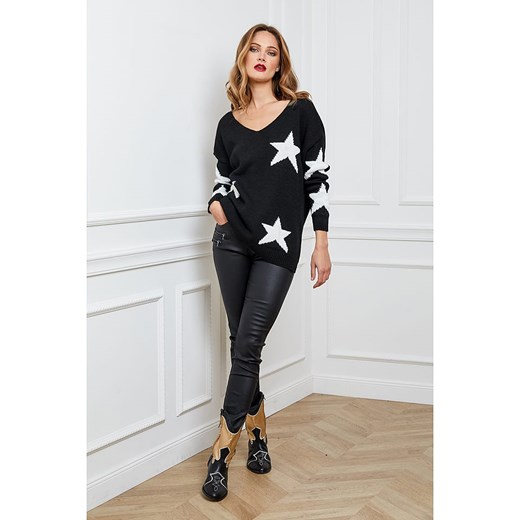 Plume Sweter &quot;Tami&quot; w kolorze czarno-białym Plume 38 okazja Limango Polska