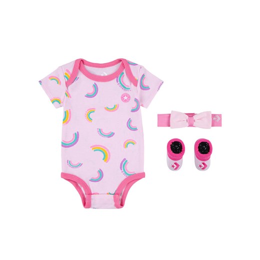 Converse 3-częściowy zestaw w kolorze jasnoróżowo-różowym ze sklepu Limango Polska w kategorii Odzież dla niemowląt - zdjęcie 174067767