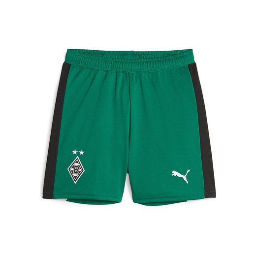 Spodenki chłopięce Puma zielone z poliestru 