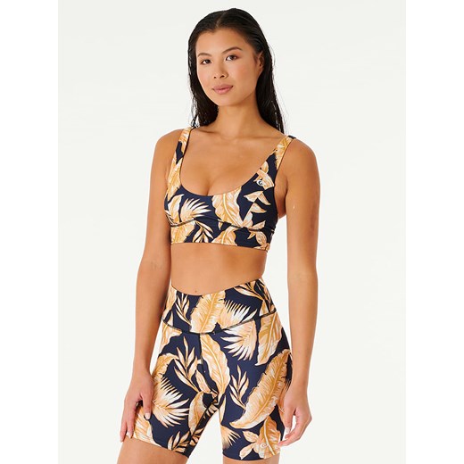 Rip Curl Top sportowy &quot;Mirage Summer Dawn&quot; ze wzorem ze sklepu Limango Polska w kategorii Biustonosze - zdjęcie 174069787
