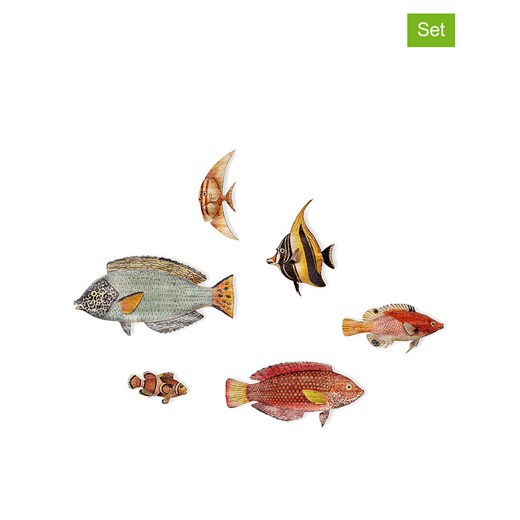 Folkifreckles Dekoracje ścienne (6 szt.) &quot;Peces&quot; ze sklepu Limango Polska w kategorii Zabawki - zdjęcie 174069996